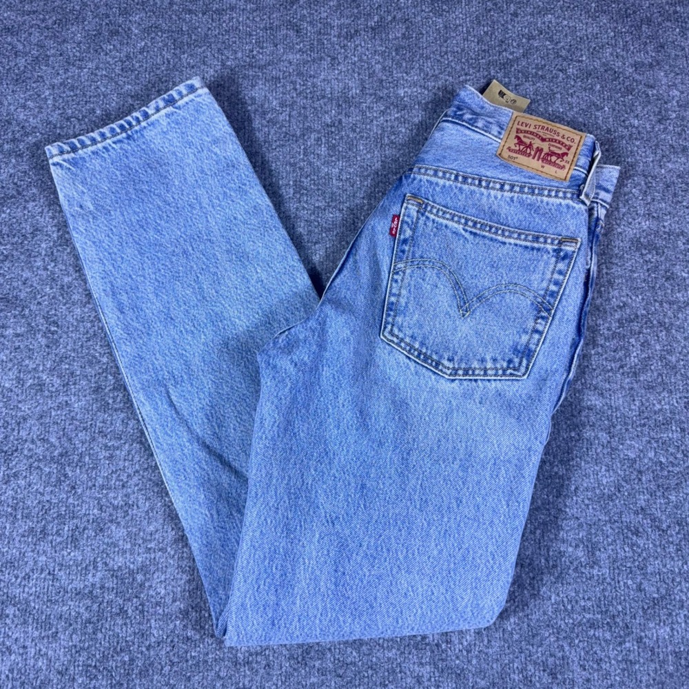 Levi 501 XX Original Fit Light Wash Straight Jeans W24 L30 12501-0569 NWT $110